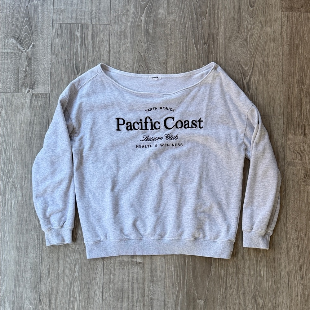 SoftTerry Off Shoulder Sweatshirt